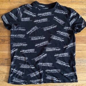 Calvin Klein Black Text Print Tee